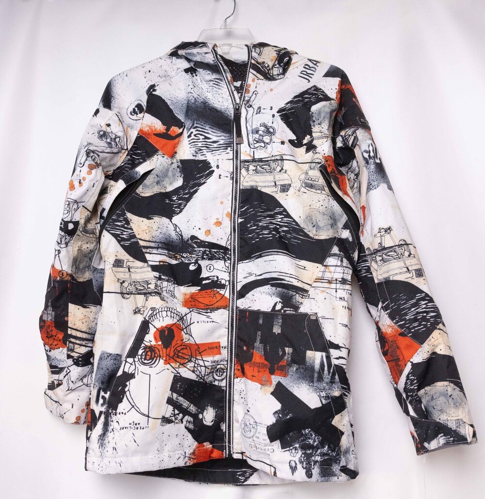 RIDE Snowboards Snowboarding Jacket Mens Multicolor Long Sleeve Full Zip Size S